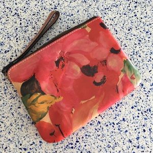 Patricia Nash leather clutch, floral